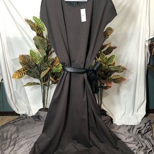 Size XXL Anne Taylor midi dress with leather belt nwt